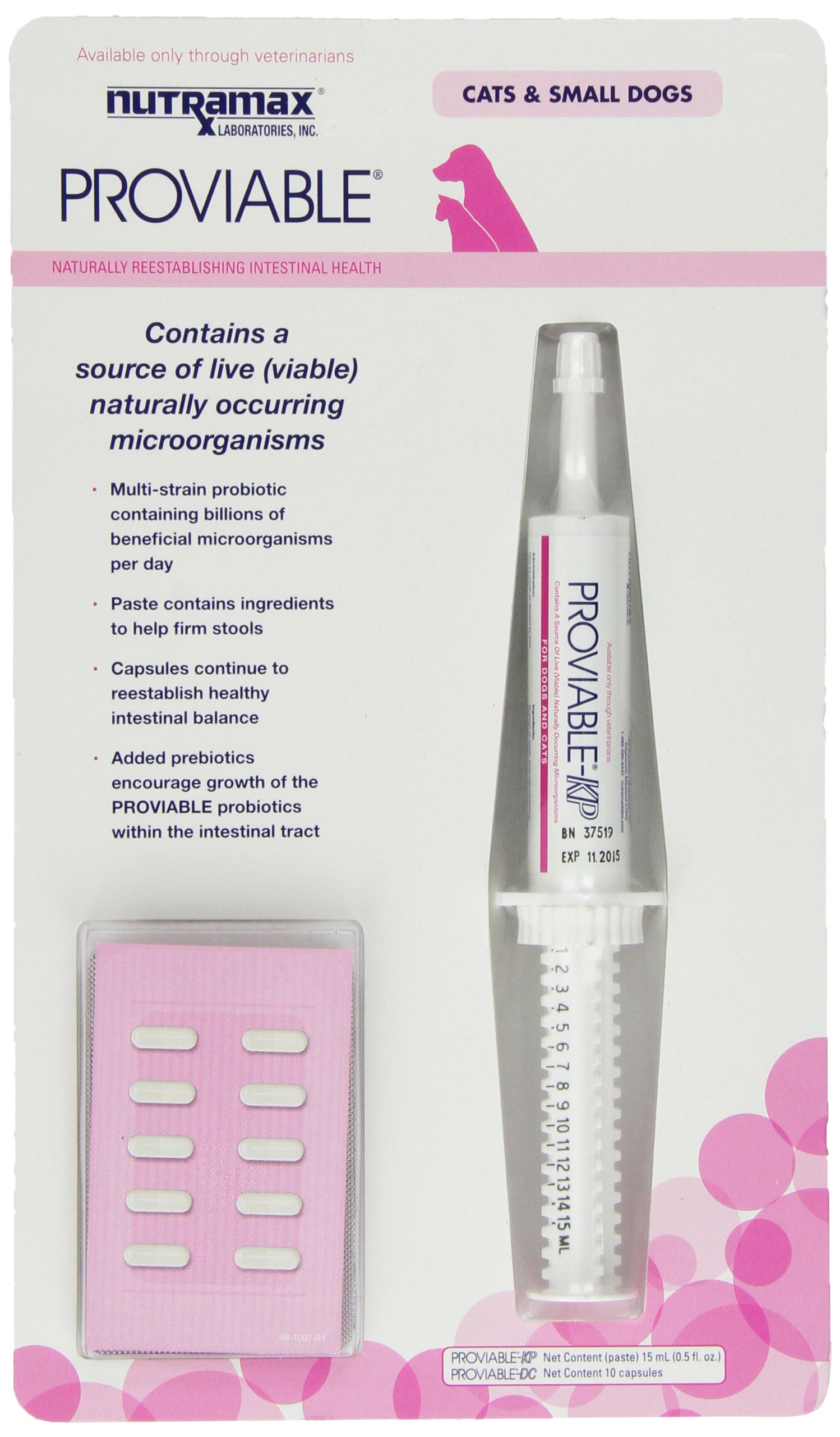 Nutramax Proviable Supplement Kit, Small Dog/Cat 755970750010 eBay