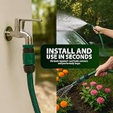 ZENO Reinforced Garden Hose Pipe 30M with Spray Nozzle Fittings view 5