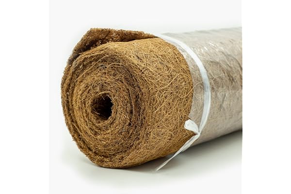 Coco Coir Liner, Yarrdfir Natural Coconut Liners for planters Flower Basket, Natural Coconut Fiber mat, Garden Decoration, An