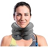 Cervical Neck Traction Device and Collar Brace by BRANFIT, Inflatable and Adjustable USA Designed Neck Support & Stretcher is Ideal for Spine Alignment and Chronic Neck Pain Relief