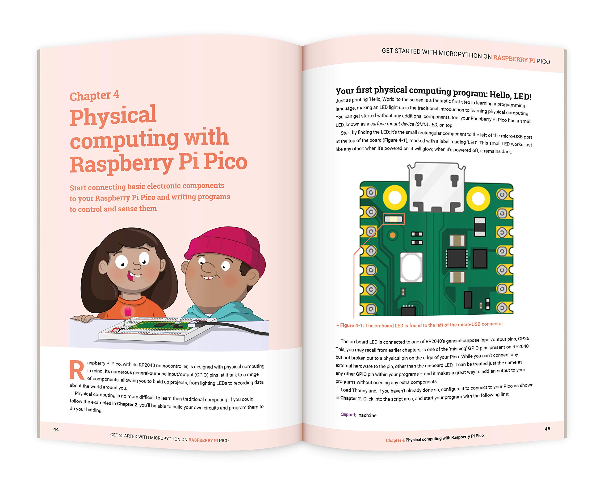 Get Started with MicroPython on Raspberry Pi Pico: The Official Raspberry Pi Pico Guide
