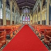 4ft x 30ft Red Carpet Runner for Party,Anti Slip Thickening 350 GSM Non-Woven Polyester Fabric Aisle Runner for Wedding Ceremony, Red Carpet Runner for Hollywood Theme Party
