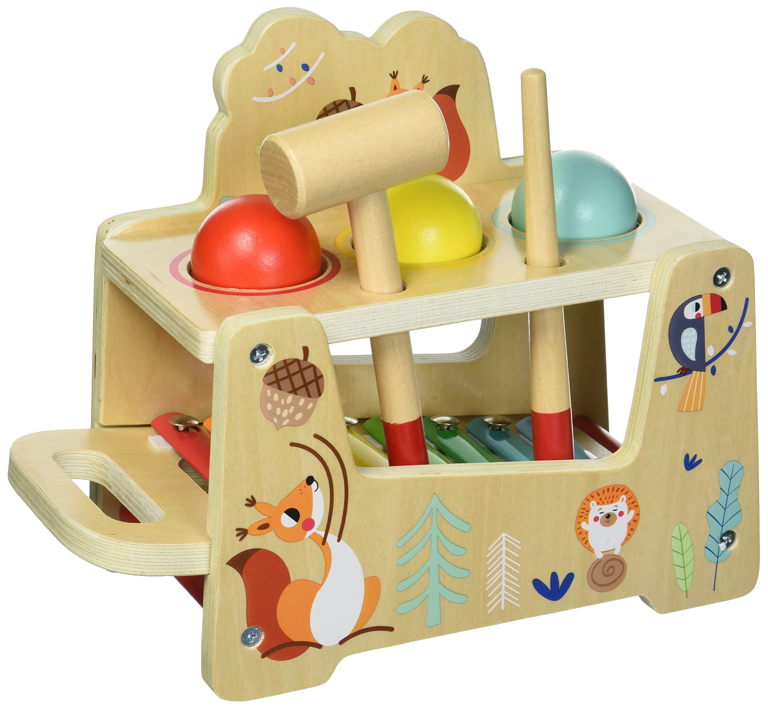 AB Gee abgee 921 TF827 EA Wooden Pound and Tap Bench, red