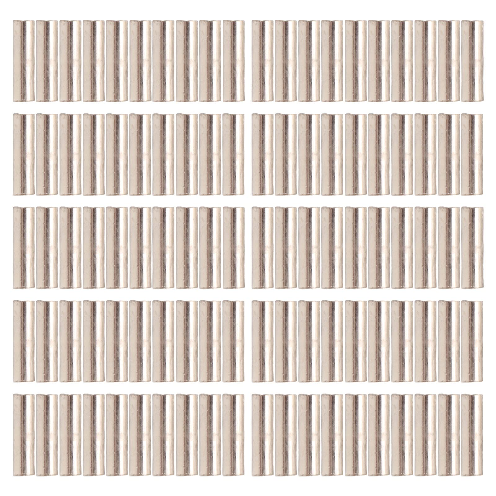 Alomejor 100 Pcs Single Barrel Crimp Sleeves Kit Corrosion Resistant Good Fixation Fishing Line Tube Connectors for Fishing(2.2)