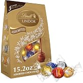 Lindt LINDOR Assorted Chocolate Candy Truffles, 15.2 oz. Bag