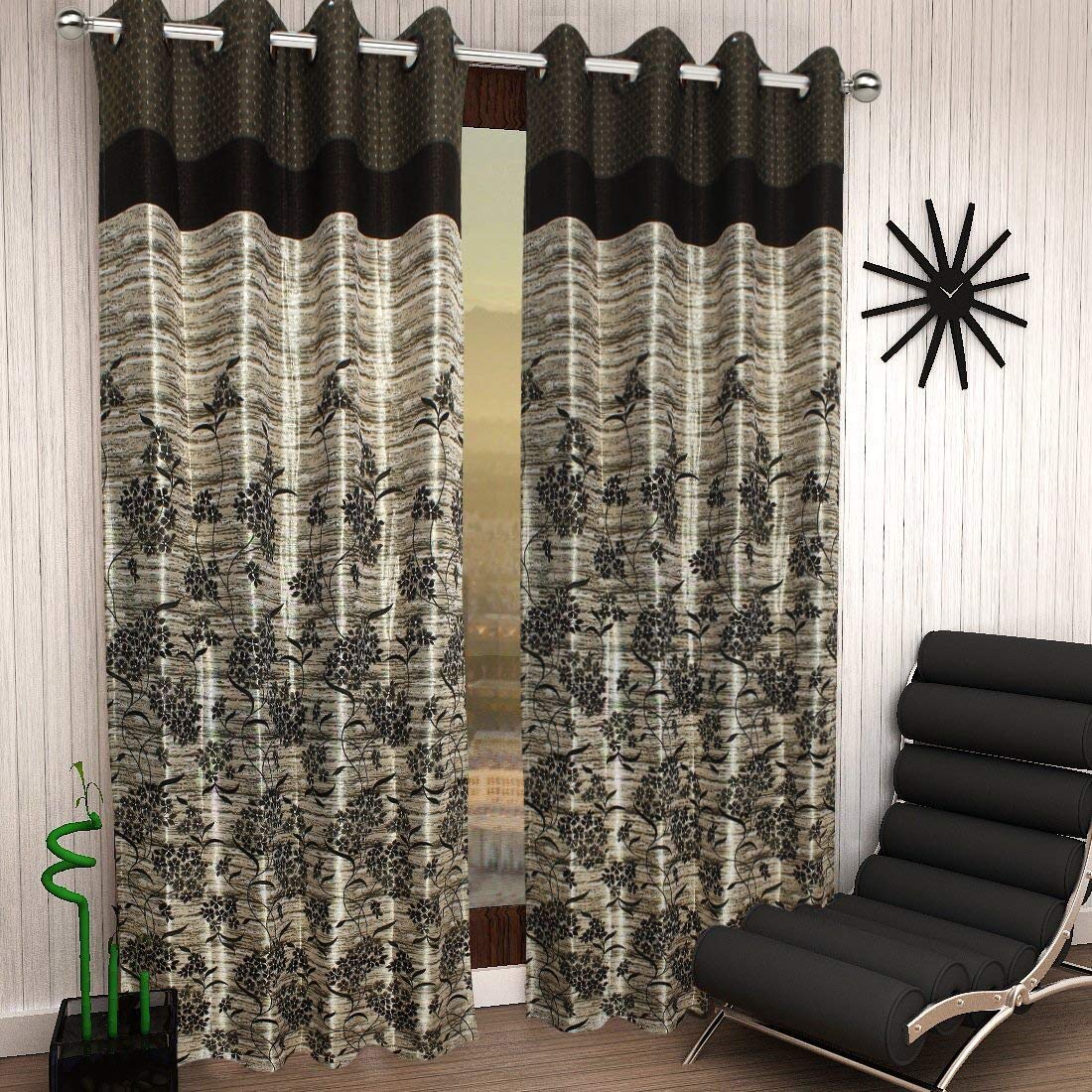 Buy Samriddhi Polyester Printed Designer Curtain For Bedroom