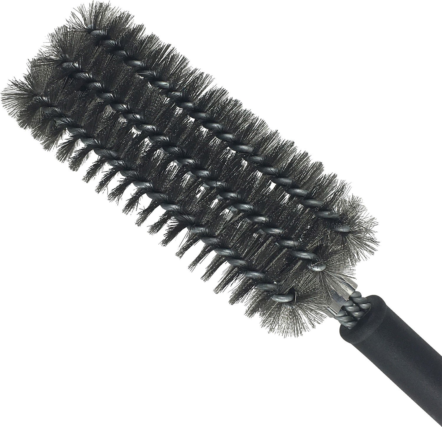 2X Grillfürst Premium Grillbürste mit Edelstahl Borsten, 45 cm - Grill Reinigungsbürste für Grillrost, Grillrost Bürste mit langem 3-Fach Bürstenkopf 6