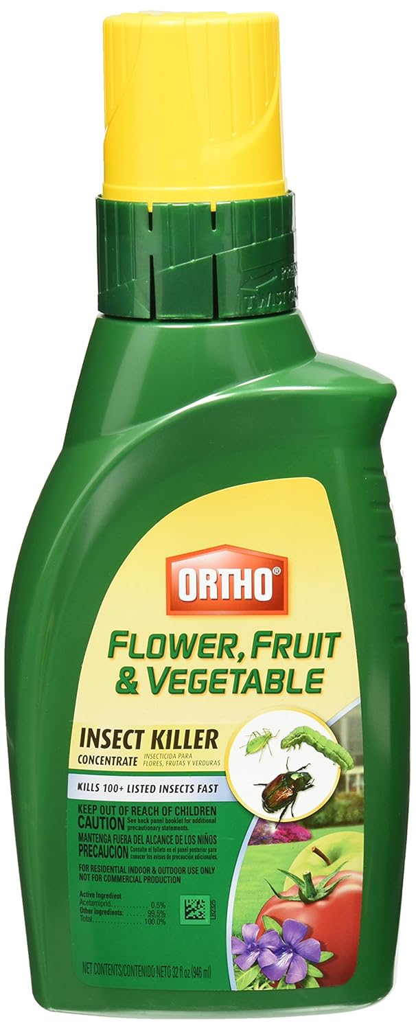 Ortho Flower, Fruit and Vegetable Insect Killer Concentrate, 32Ounce