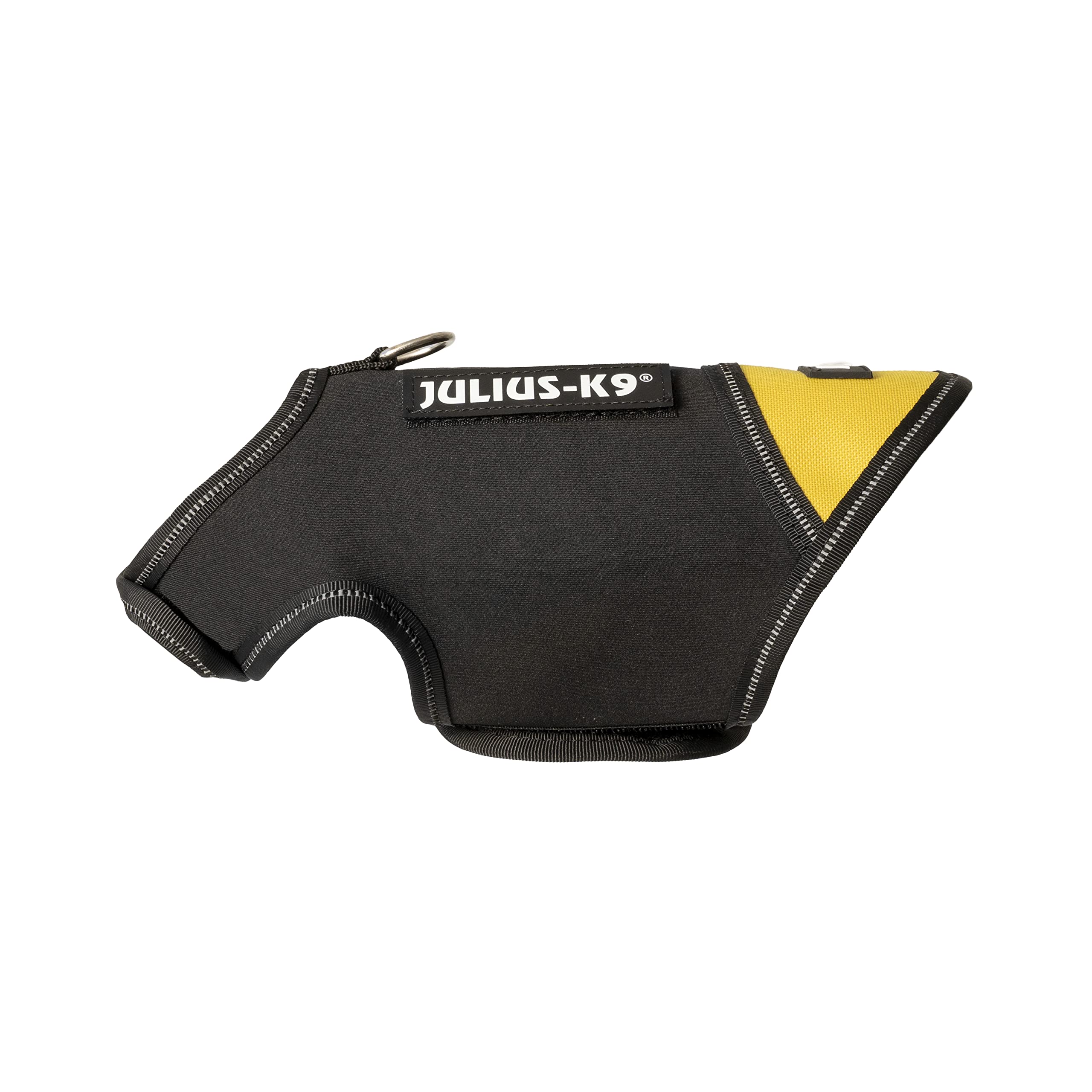 IDC Neoprene Dog Jacket, Size: Baby 1, Black and Yellow