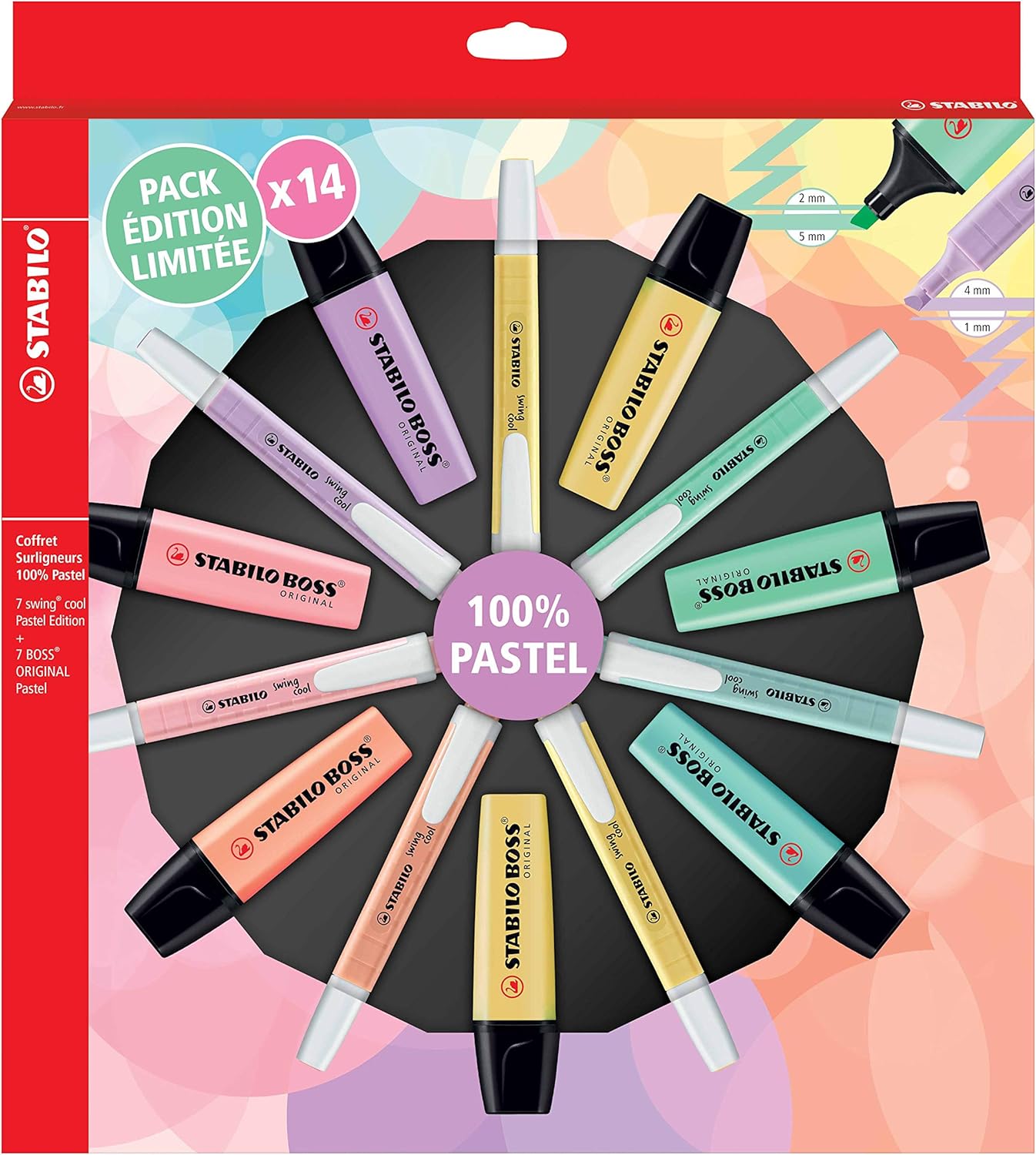 Stabilo Pastel Highlighter Box of 14 100 Pastel Highlighters 7