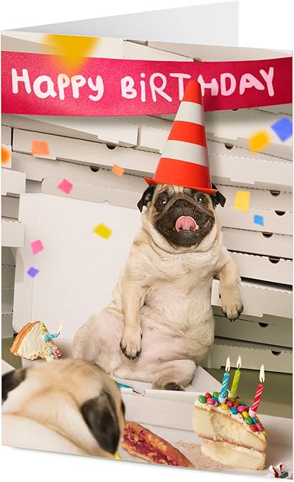 Картинки с днем рождения мопс