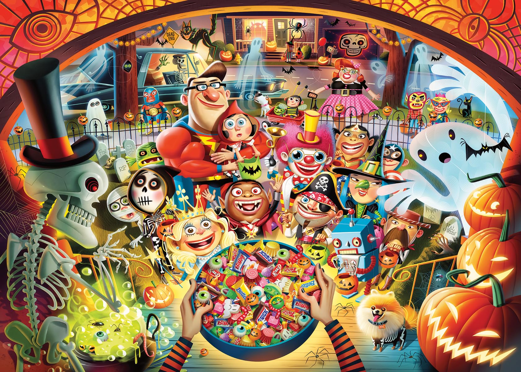 Photo 1 of 
Ravensburger Trick or Treat by Dean Macadam 1000 Piece Jigsaw Puzzle for Adults - 12001348 - Handcrafted Tooling, Made in Germany, Every Piece Fits Together Perfectly