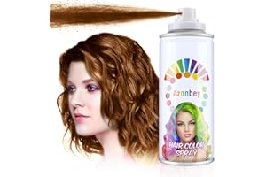 Temporary Root Touch UpHair Color Spray,Temporary Hair Color Wax,Azonbey Kids Hair Wax Dye Pomades Disposable Natural Hair Strong Style Gel Cream Hair Dye-On 1-Day Washable Hair Spray (Dark Brown)
