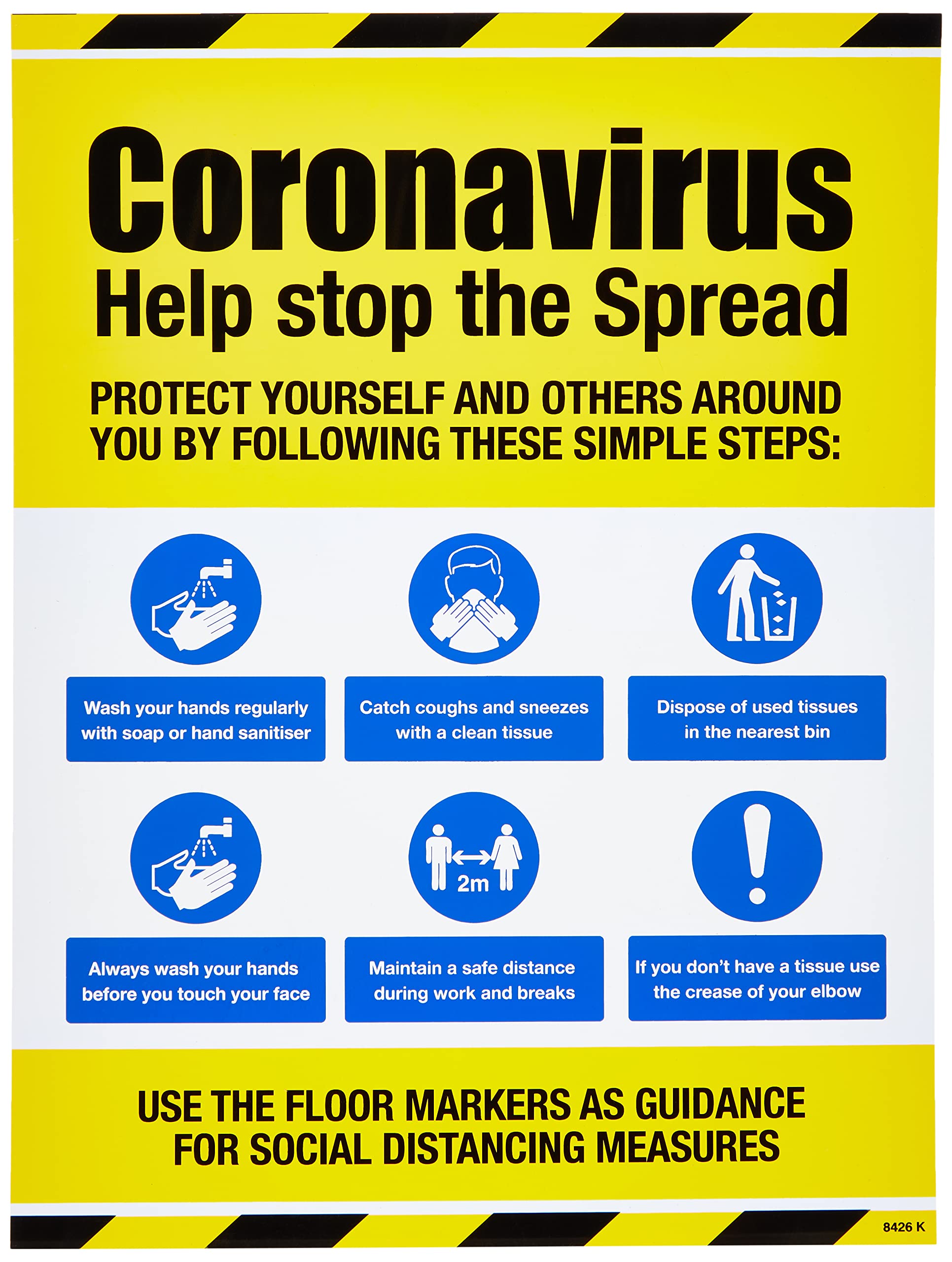 Coronavirus Help stop the spread sign