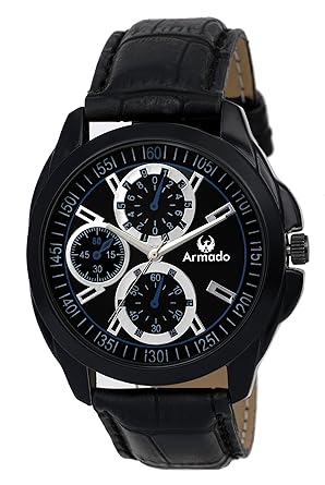AR-023 Blue and Black Elegant Analog Watch-for Men