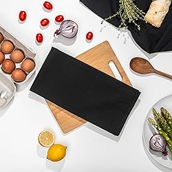 Black Flour Sack Tea Towels