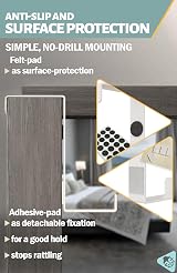 Menz Over Door Hanger Set of 10 White 3.6/4.6 cm No-Drill Hooks view 6