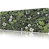 Vimorco Large Gaming Desk Pad, Waterproof Mouse Mat with Seamed Edges, Non-Slip Rubber Base Desk Pad, XXL Mousepad Computer Deakmat, Big Mouse pad 31.5“x15.7 (Vintage Flowers)