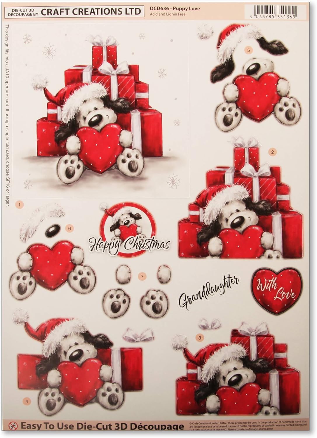 Download Craft Creations Christmas Die Cut 3d Decoupage Dcd636 Amazon Co Uk Electronics PSD Mockup Templates