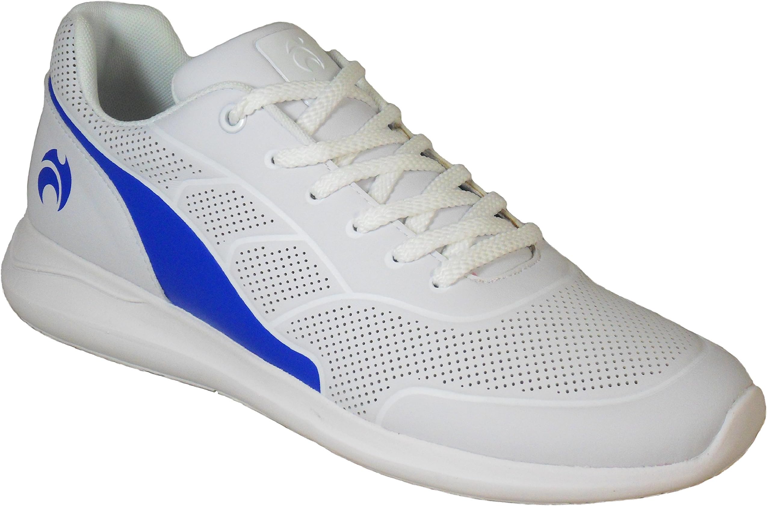 Henselite Mens HM74 Lightweight Impact X Lawn Bowls Shoes White/Blue
