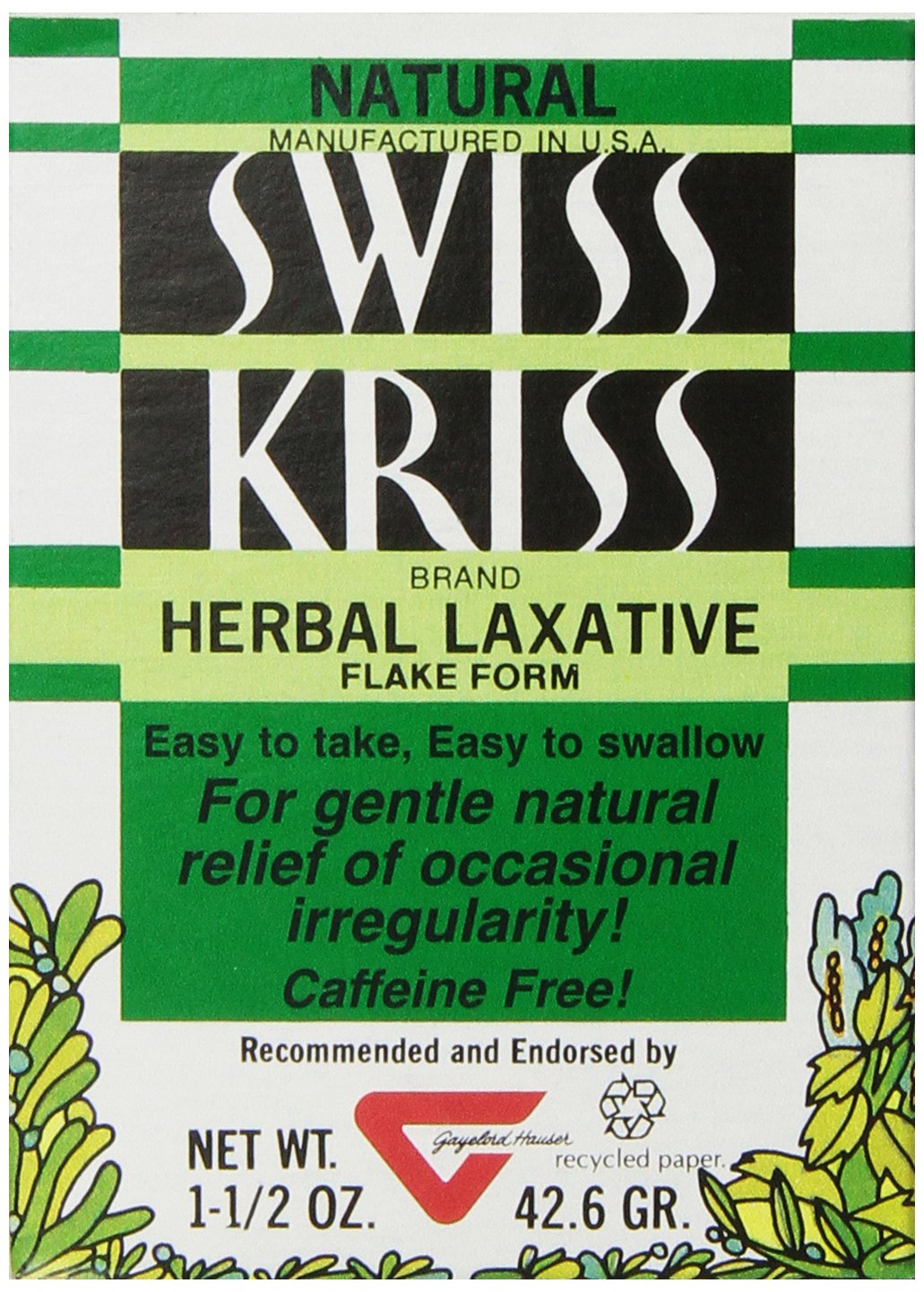 Natural Herbal Laxative Flake Form , 1.5 Ounces (42.6 g) (Pack of 6)