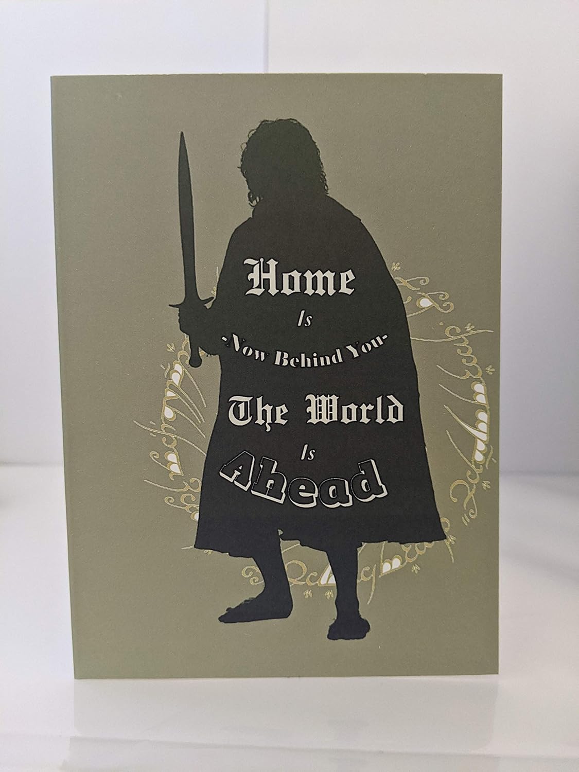 Amazon.com: hand painted christmas ornament, snowman ornament, painted Hobbit The World is Ahead Quote Tolkien A6 Birthday card: Amazon.co.uk