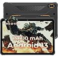 HOTWAV R7 Rugged Android 13 Tablet,12+256GB Waterproof Tablet 2TB Expandable,10.1'' HD+2K, 15600mAh Battery 900H Long Lasting Rugged Tablet PC,16+16MP Camera Tablet 4G Dual SIM/5G WiFi/OTG/GPS(Orange)