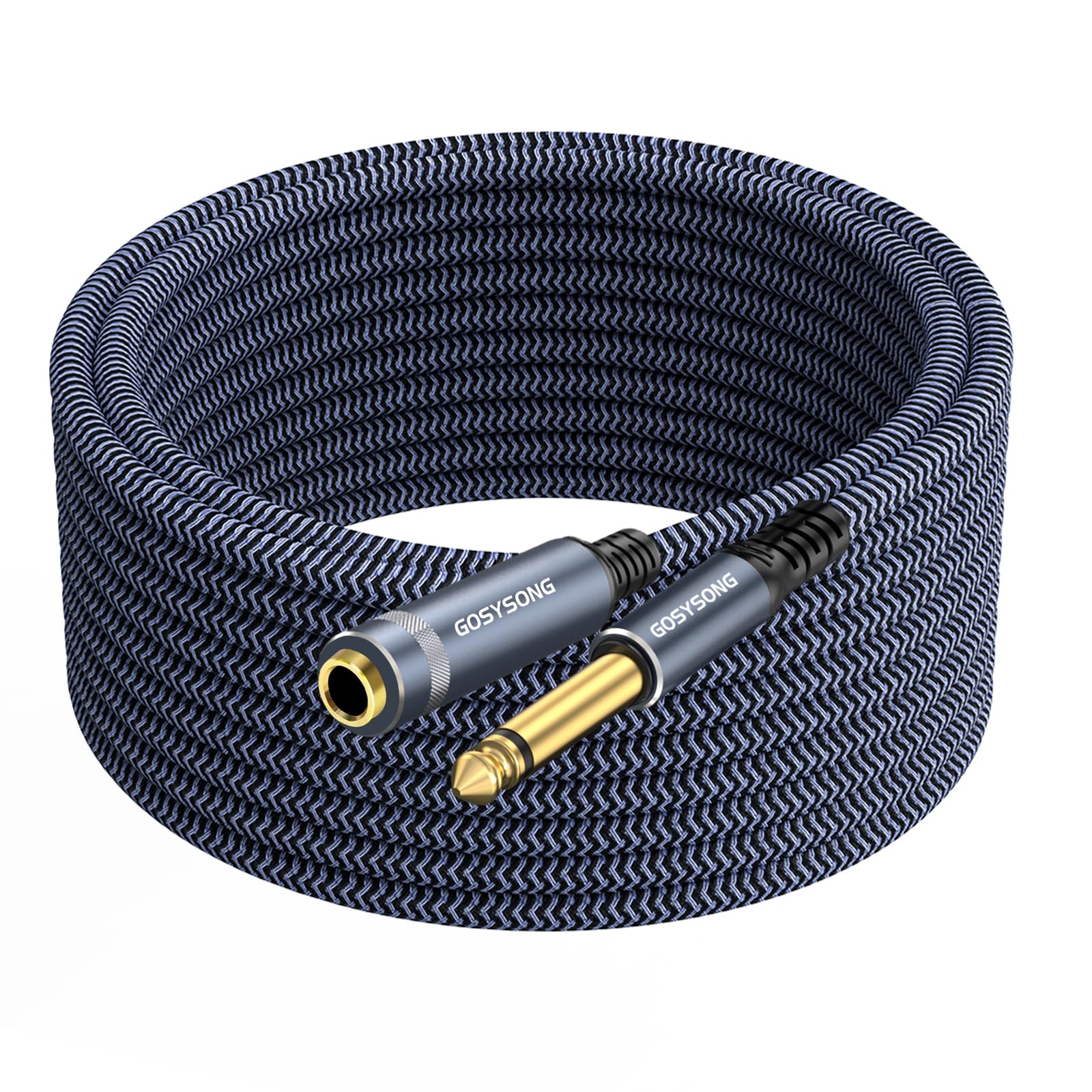 Photo 1 of GOSYSONG 1/4 inch Mono Extension Cable 15ft, 1/4 TS Male to Female Mono Quarter inch Guitar Cable for Guitar,Keyboard,Amplifier,Mixer,CD Player