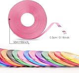 HONGCI 2 Rolls 50 m each Shiny Blue Ribbon Curling Ribbon 5mm Balloons Gift view 2