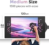 Puzzlup Jigsaw Mat 1500 Pieces 66x120 cm Portable Non Slip Roll Up Puzzle Mat view 2