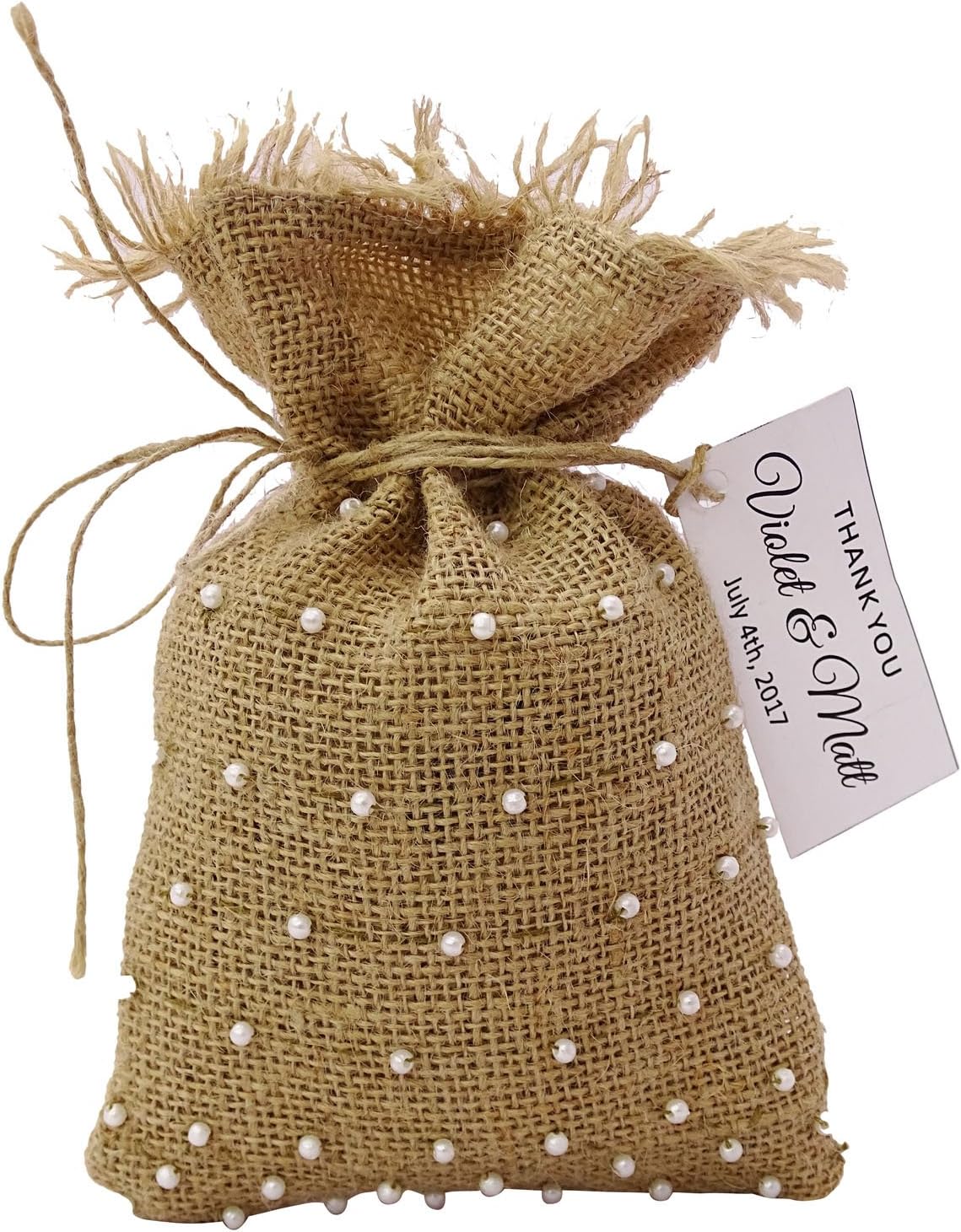 crochet wedding favor bags