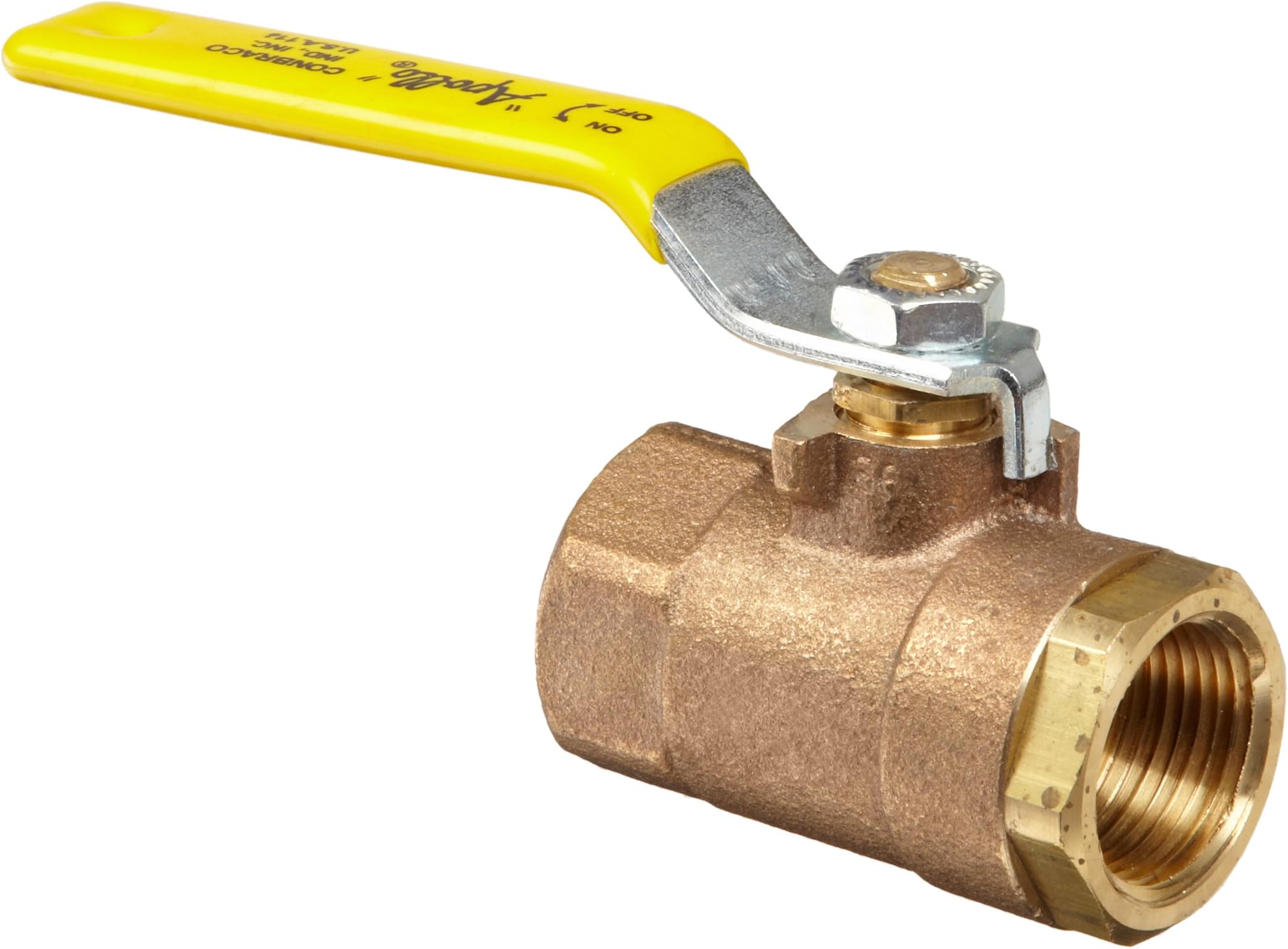 Apollo 32-100 Series Bronze Ball Valve, Two Piece, Inline, Lever, 1/4" NPT Female