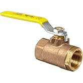 Apollo 32-100 Series Bronze Ball Valve, Two Piece, Inline, Lever, 1" NPT Female
