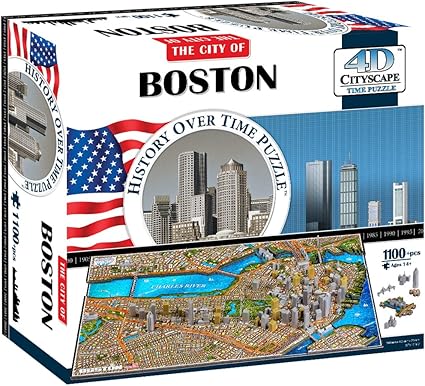 Amazon Com Boston Usa Time Puzzle 1100 Piece Toys Games