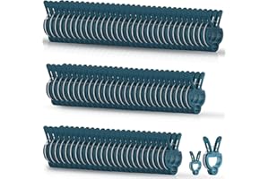 PERSZEN Plant Support Clips, 120 PCS Gentle Flower Plant Clamps for Supporting Vine Climbing Plants, Gardening Lever Loop Gripper Clips Help Stems Vines Grow Straight Upright, 2 Sizes in one Pack