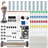 Smraza Basic Starter Kit with Breadboard, Power Supply, Jumper Wires, Resistors, LED, Compatible with Arduino R3, Mega2560, N