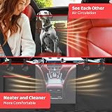 KYG Car Seat Cover Hammock with Side Protection 135 x 148 cm Red Black view 7