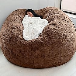 Giant Fur Bean Bag Chair Cover for Kids