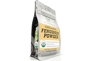 Spice Profile USDA Organic Fenugreek Powder, Lab Tested, Resealable 8 oz Pouch, Methi Ground, Polvo de Fenogreco
