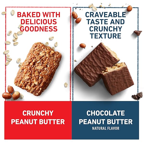 CLIF BAR AND CLIF BUILDERS – VARIETY PACK – CRUNCHY PEANUT BUTTER AND CHOCOLATE PEANUT BUTTER – ENERGY BARS AND PROTEIN BARS – NON-GMO – PLANT BASED – 2.4 OZ. (14 COUNT)