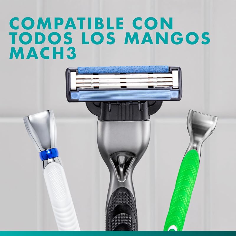 Mach3 Base Cuchillas de Afeitar Hombre, Pack de 20
