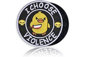 FENGECHOCSTM I Choose Violence Morale - Tactical Meme Patch Funny 3" Embroidered Hook and Loop Patch - Patch for Backpack,Harness,Patch Wall,Hats,Lunch Bags,Dog Vest,Jackets- 1 Pc