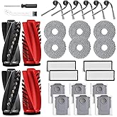 28 Pack Replacement Accessories for Roborock Qrevo Curv/Curv S5X/Qrevo Edge/Edge S5A/Qrevo S5V Robot Vacuum, 2 Pairs Mainbrus