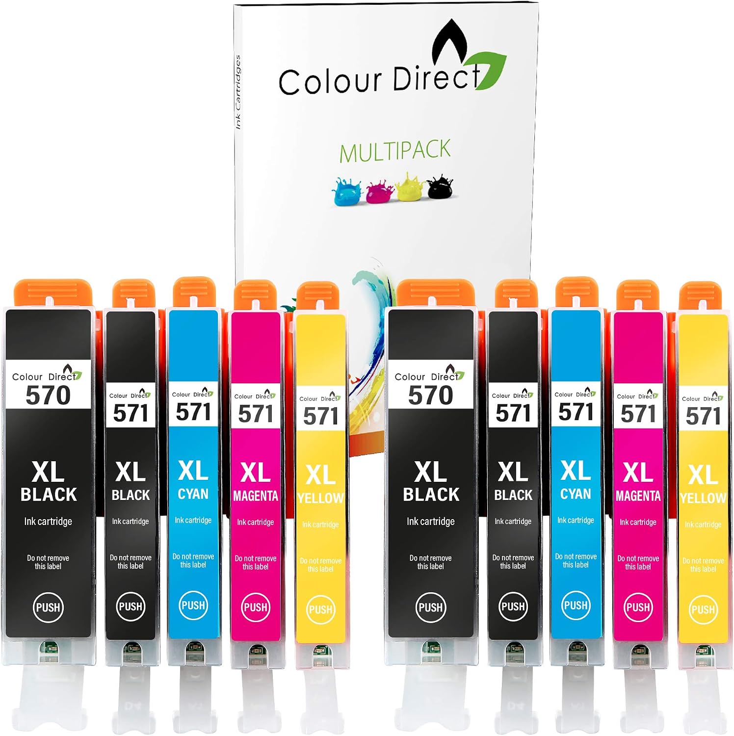 Colour Direct PGI-570XL CLI-571XL Compatible Ink 570 571 Cartridges Replacement For MG5700 MG5750 TS5051 TS5050 TS5050 MG6851 MG5751 MG6850 TS6050 MG5753 MG6852 TS5053 TS6051-2 Sets