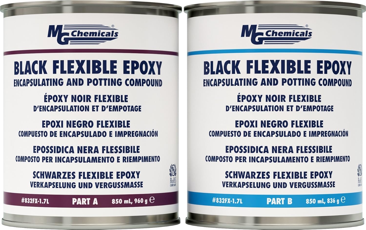 MG Chemicals Black Flexible Epoxy Encapsulating & Potting Compound, 1.7