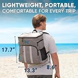 Everlasting Comfort Cooler Backpack Insulated 54 Cans 4 Wine Bottles Leakproof view 3