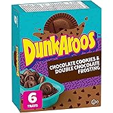 Betty Crocker Dunkaroos Chocolate Cookies and Double Chocolate Frosting, Package of 6 Trays of Dunkaroos