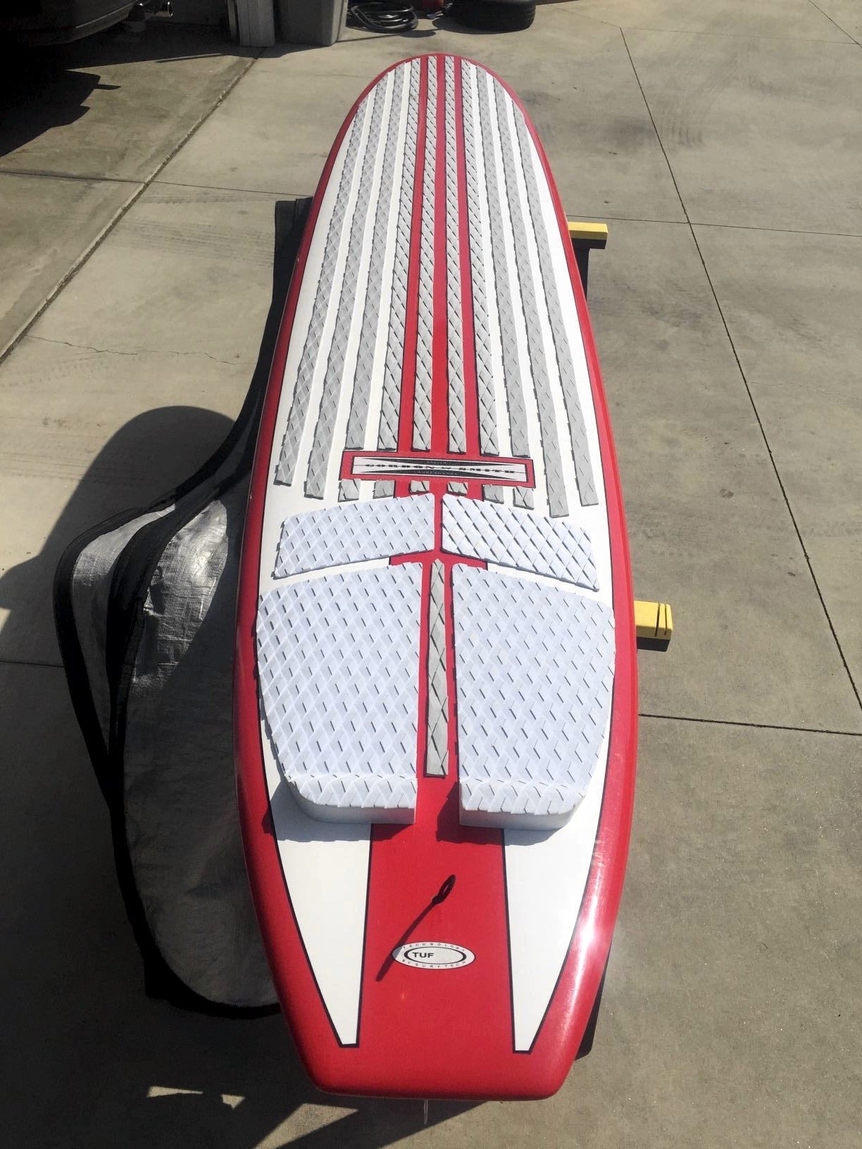 Punt Surf Longboard & SUP Traction Pad with Tail Kick and 3M Adhesive 4 Piece Stomp Pad for