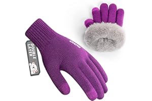 RAHHINT Kids Winter Gloves for Boys Girls Children Toddler Thermal Wool Knit Gloves with Insulated Fleece Lining Keep Hand Warm Gift