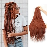 Amazon.com : Xtrend 8 Packs 18 Inch Box Braids Crochet Hair 144 ...